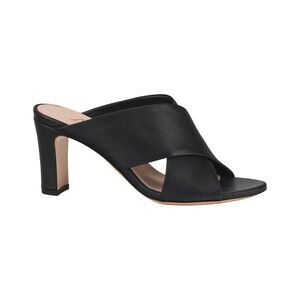Agl Dorothy Leather Slides, Black